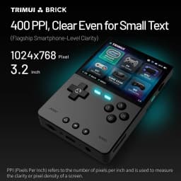 Trimui BRICK Retro Handheld Game Console 3.2'' IPS Screen Portable Video Player Emulator Games Gift Linux System 3000mAh 1024×768