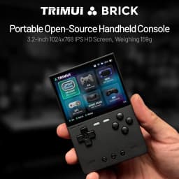 Trimui BRICK Retro Handheld Game Console 3.2'' IPS Screen Portable Video Player Emulator Games Gift Linux System 3000mAh 1024×768