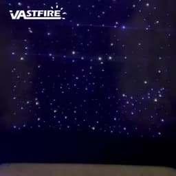 Dual Port 24W RGBW Starlight Headliner Kit, 1200pcs 0.75mm 6.5ft/9.8ft/13.1ft Twinkle Meteor Fiber Optic Strands, Bluetooth APP & Remote, Sound Activated for Car Home Ceiling Decoration