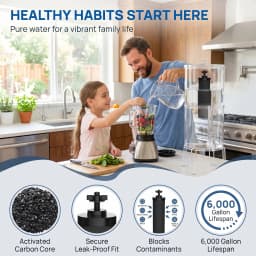 NSF/ANSI 42 Certified Black Purification Elements, for Water Filters Replacement