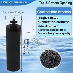 NSF/ANSI 42 Certified Black Purification Elements, for Water Filters Replacement