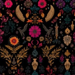 Dark Academia Shower Curtain | Gothic Botanical Bathroom Decor | Witchy Floral Bath Curtain | Moody Vintage Bathroom Aesthetic