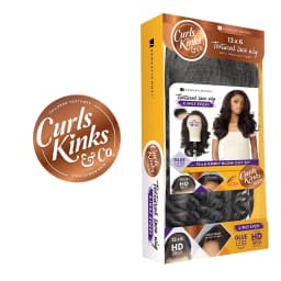 Sensationnel HD Lace Front Wig Curls Kinks N Co Glueless Kinky Edges 13X6 Kinky Blow Out 20", Synthetic