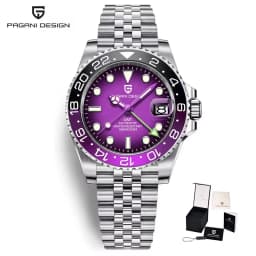 PAGANI DESIGN V2 40MM Pepsi GMT Men Luxury Automatic Mechanical Watch Jubilee Watch Strap Sapphire Glass Waterproof Watches for Men Gift