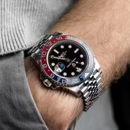 PAGANI DESIGN V2 40MM Pepsi GMT Men Luxury Automatic Mechanical Watch Jubilee Watch Strap Sapphire Glass Waterproof Watches for Men Gift