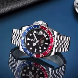 PAGANI DESIGN V2 40MM Pepsi GMT Men Luxury Automatic Mechanical Watch Jubilee Watch Strap Sapphire Glass Waterproof Watches for Men Gift