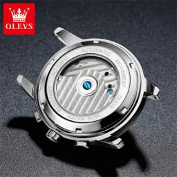 OLEVS 9910 Brand Original Authentic Watches for Man Luxury Gift Box Steel Belt Multifunctional Tourbillon Mechanical Men's Watch