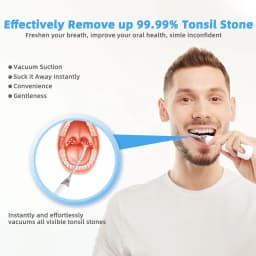Oral Irrigator High Efficiency Vacuum Electronic Oral Flusher Water Pulse Tonsil Stone Remover Vacuum Electronic Tonsil Stone Removal Tool