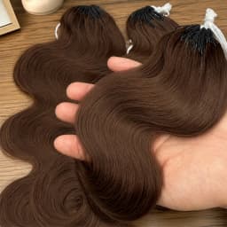 Miracle Knots #4 Chocolate Brown Body Wave Crochet Hair Extensions Pre Separated Feather Knotless Invisible Boho Braiding Hair 100% Human Hair Reusable Virgin Remy Soft Natural Wavy Easy Install For Women