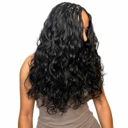 Miracle Knots #4 Chocolate Brown Body Wave Crochet Hair Extensions Pre Separated Feather Knotless Invisible Boho Braiding Hair 100% Human Hair Reusable Virgin Remy Soft Natural Wavy Easy Install For Women