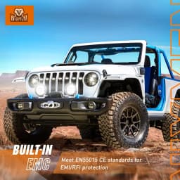 Nilight Pro Series 5.7 Inch Round LED Driving Offroad Light 50W 6500LM Spot & Flood Beam, IP68 Off-Road Light with 16AWG DT Wiring Harness for ATV, UTV, SUV, Motorcycle, Truck & Boat