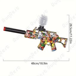 Gel Ball Blaster -7.4V Electric Blaster Gun High Speed Splatter Ball Toy Rifle, Long-Lasting Rechargeable Battery Life - Outdoor