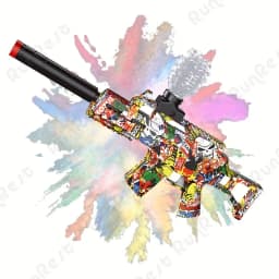 Gel Ball Blaster -7.4V Electric Blaster Gun High Speed Splatter Ball Toy Rifle, Long-Lasting Rechargeable Battery Life - Outdoor