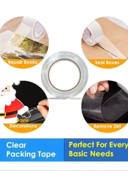 42 Rolls Premium Clear Packing Tape 4.5cm x 55 Yards Heavy Duty Transparent Adhesive for Moving