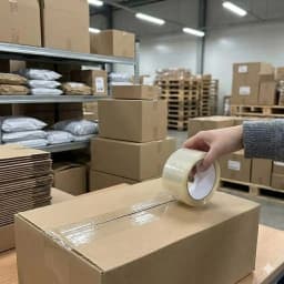 42 Rolls Premium Clear Packing Tape 4.5cm x 55 Yards Heavy Duty Transparent Adhesive for Moving