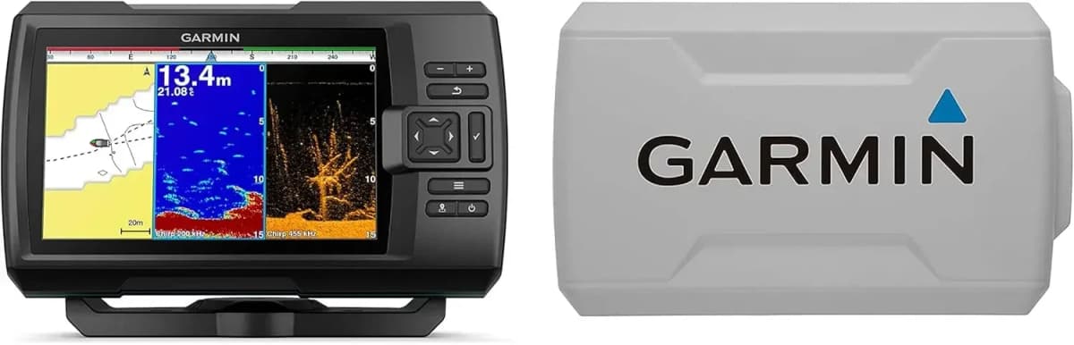 Garmin STRIKER Plus 7cv Fishfinder with CV20-TM Transducer Protective Cover 7 Inch Display 010-01873-00