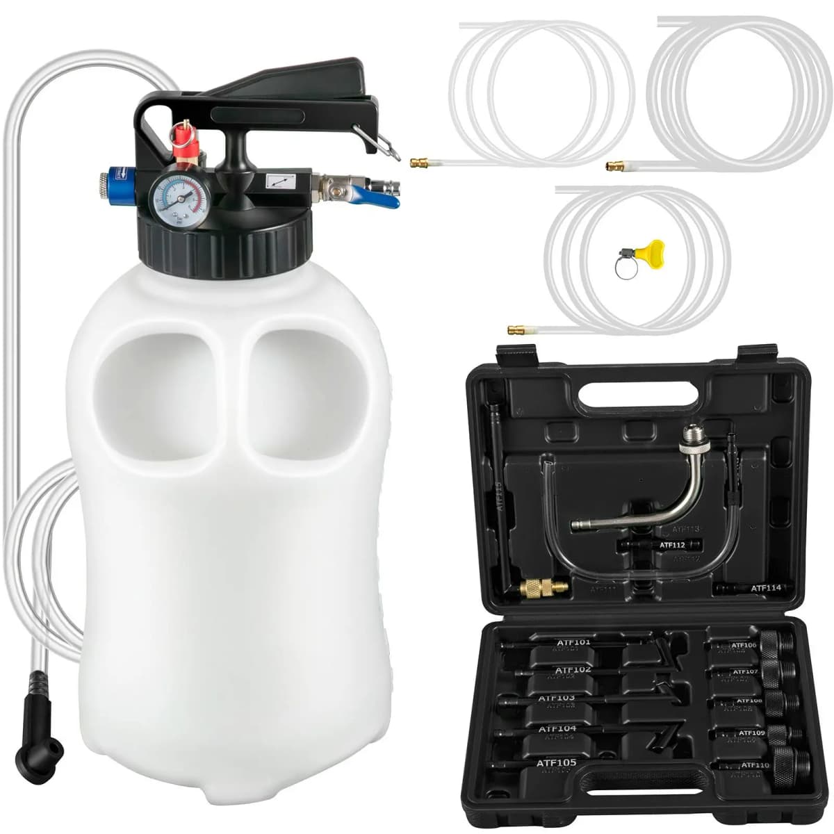 Transmission Fluid Pump 2 Way ATF Refill System Dispenser, Oil and Liquid Extractor 10 Liter Large Capacity, Automatic