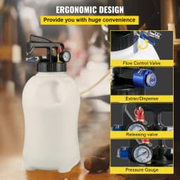 Transmission Fluid Pump 2 Way ATF Refill System Dispenser, Oil and Liquid Extractor 10 Liter Large Capacity, Automatic