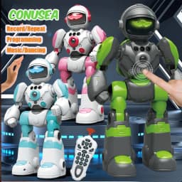 Smart Kids Robot Interactive Intelligent Robo for Kids Robotics Music Dance Record Repeat Touch Gesture Control Toys for Boys Children Christmas Gifts Ship from US Warehouse Fast Delivery