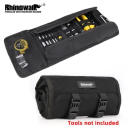 Rhinowalk Motorcycle Tool Roll Bag Portable Motor Saddlebags Side Tool Storage Bag Pouch Outdoor Travel Repair Working Tool