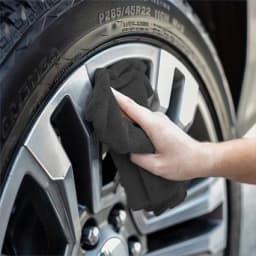 Black Microfiber Cleaning Cloths, Multi‑Purpose Absorbent Soft Towels for Car Washing, Kitchen Household Cleaning Rags