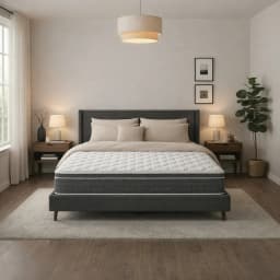 10/12/14 Inch Queen Hybrid Mattress – Fiberglass-Free & CertiPUR-US Certified, Medium Plush Feel with Superior Motion Isolation, Mattress-in-a-Box for Disturbance-Free Sleep