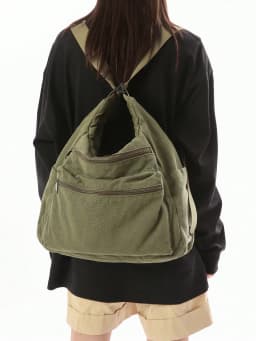 Vintage Washed Canvas Tote Bag With Multiple Pockets, Adjustable Shoulder Strap, Large Capacity Commuter Shoulder/Crossbody Bag, European And American Casual Style, Multi-Zipper Pockets, Casual Shopping Bag,College Messenger Bag sg260516171583332871764
