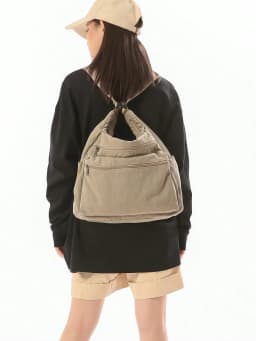 Vintage Washed Canvas Tote Bag With Multiple Pockets, Adjustable Shoulder Strap, Large Capacity Commuter Shoulder/Crossbody Bag, European And American Casual Style, Multi-Zipper Pockets, Casual Shopping Bag,College Messenger Bag sg260516171583332871764