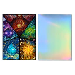 66X91mm 120pcs Holographic Standard Size Art Anime Card Sleeves for MTG/PTCG/TCG Game Top Loading Board Game Trading Card Protector
