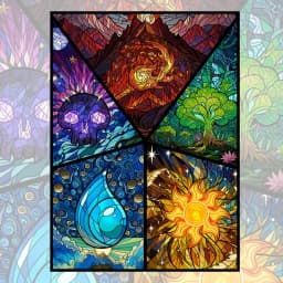 66X91mm 120pcs Holographic Standard Size Art Anime Card Sleeves for MTG/PTCG/TCG Game Top Loading Board Game Trading Card Protector