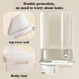 4‑Pcs Airtight Rice Storage Containers Set, 3‑5Lbs Clear Plastic Dry Food Flour Sugar Cereal Bin with Measuring Cup, Kitchen Pantry Organizer, Pet Dog Cat Food Dispenser