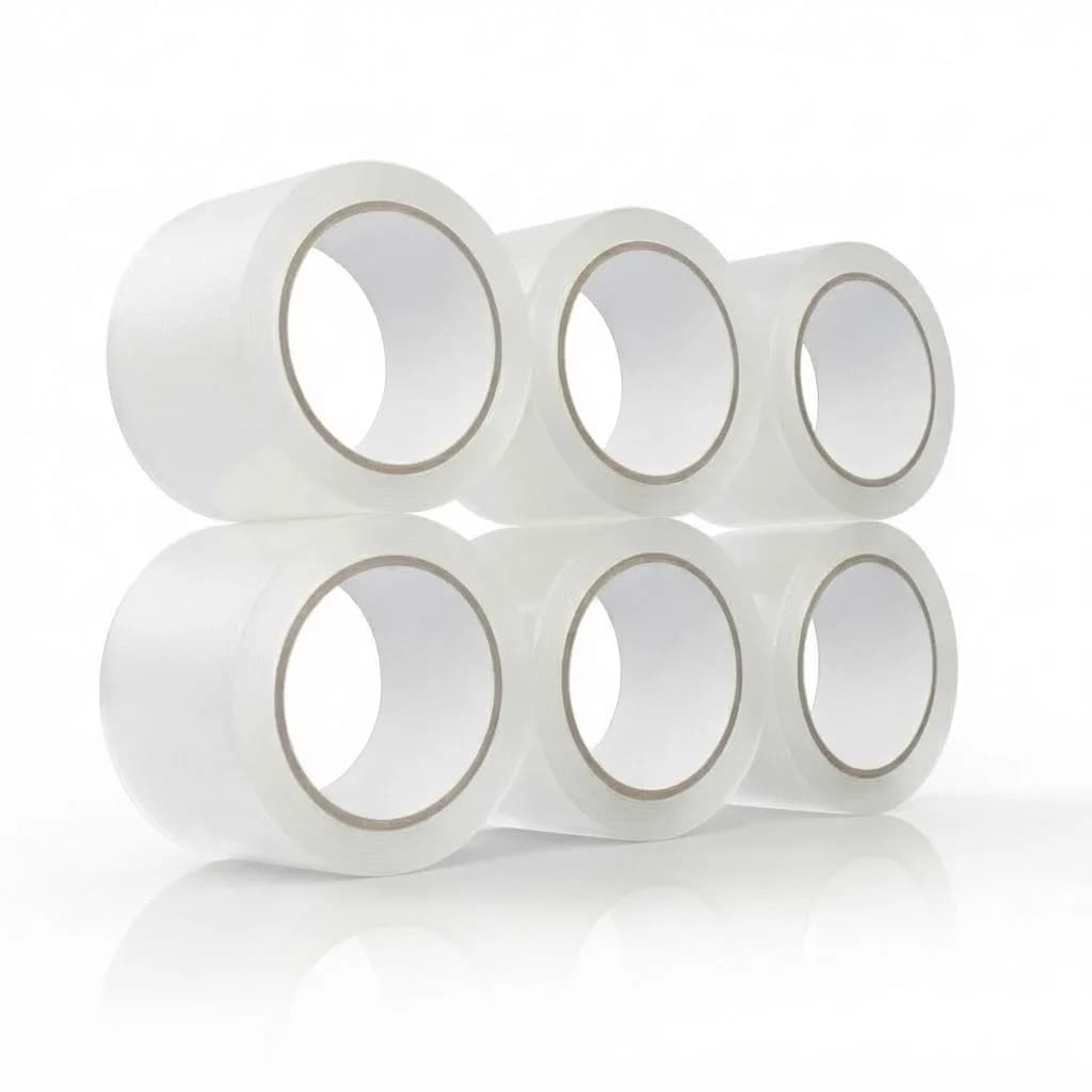 Heavy Duty Transparent Adhesive Tape 4.5cm x 55 Yards 12 Rolls Clear Shipping Tape for Warehouse Use