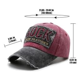 Hole hat retro baseball cap Korean style tide washed coating old duckbill cap spring and autumn leisure sun hat