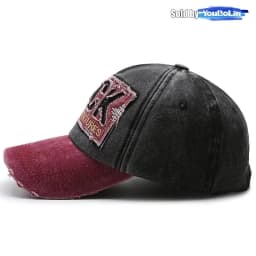 Hole hat retro baseball cap Korean style tide washed coating old duckbill cap spring and autumn leisure sun hat