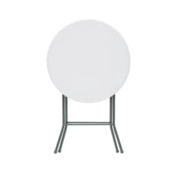 31 Round High Top Folding Table, 40 Inch Tall Bar Table with Sturdy Metal Frame, Portable Indoor Outdoor Party Table for Events Patio Balcony Kitchen Dining, Space Saving Easy Clean