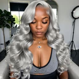 Silver Grey Wig Human Hair Lace Front Wig Body Wave 30 40 Inches 13x6 Transparent Lace Frontal Wig Pre Plucked Peruvian Silver Gray Lace Front Human Hair Wig Bone Straight Ash Gray Colored Human Hair Wigs Free Shipping