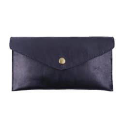 JSERYISGN Men's Retro Business Card Holder Handmade Genuine Leather Compact Design Dual Function Coin & Card Case