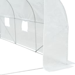 12' X 10' X 7' Large Walk-In Greenhouse, White, for Plant Gardening