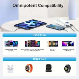 Portable Charger 30000mah Power Bank, USB-C (22.5W) Fast Charging Battery Pack Portable Phone Charger, Faster Charge
