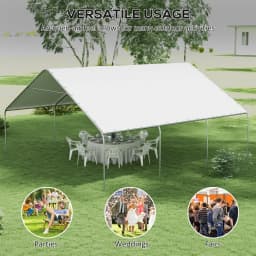 19' x 19.5' Heavy Duty Carport Portable Garage and Party Tent