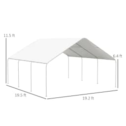 19' x 19.5' Heavy Duty Carport Portable Garage and Party Tent