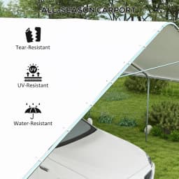 19' x 19.5' Heavy Duty Carport Portable Garage and Party Tent