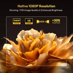 XGODY A6 Pro 650 ANSI Lumens Smart Projector, Native 1080P with 8K Decoding, Android 14, Wi-Fi 6 & Bluetooth 5.2, Auto Focus & Keystone with Auto Screen Alignment, Portable Home Theater Projector for Bedroom & Outdoor Movies