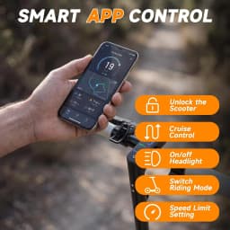 Electric Scooter Adults Teens,8.5in Solid Tires,350W Motor,19-23 Miles Range,19mph E Scooter with Smart APP Control for Commuting, Outdoor, Short Travel Gift