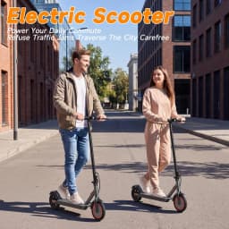 Electric Scooter Adults Teens,8.5in Solid Tires,350W Motor,19-23 Miles Range,19mph E Scooter with Smart APP Control for Commuting, Outdoor, Short Travel Gift