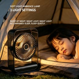 Portable Circulation Fan, Supports USB Charging, Long Battery Life, Multiple Wind Speed Settings, Cooling Device, Suitable for Camping, Fishing, Dormitory, Desktop, Student Office, Car, Bedside, Portable Mini Air-Conditioning Fan, Silent Portable Electric Fan for Daily Summer Use