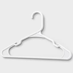 Brightroom 18PK Plastic Hangers White Non-Slip Wide Shoulder Closet Organizer Plastic Clothes Hangers for Men Women Kids
