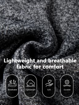 Men 1/4 Quarter Zip Pullover Sweatshirt Heather Mock Neck Top Contrast Zipper Casual Long Sleeve Sweater