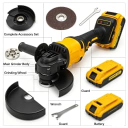 DW-Angle Grinder DCG409, 20V Brushless Wireless Power Tool, Cutting Machine, 125mm Rechargeable Portable Polisher