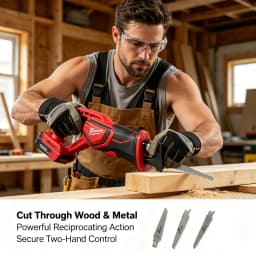 Brushless Reciprocating Saw 3000RPM High-Power Cutting Saw Electric Saber Saw Cutting Machine Power Tools For MWQ Battery
